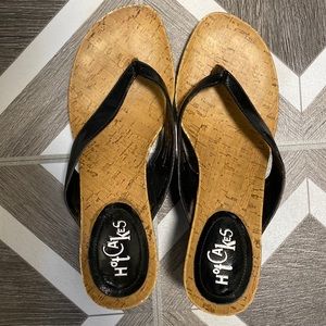 Woman’s wedge sandals